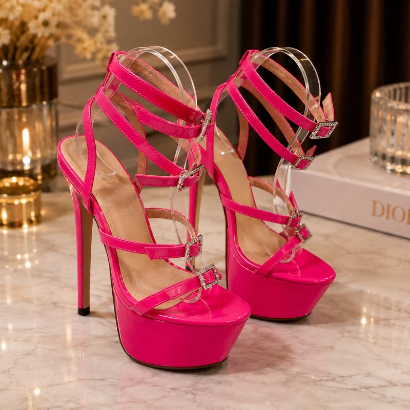 Modern Women's High Heel Sandal with Straps