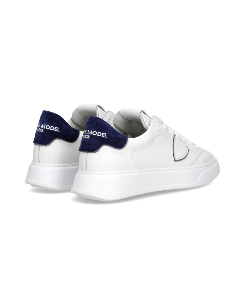Sneakers Temple Tennis Men, White Blue