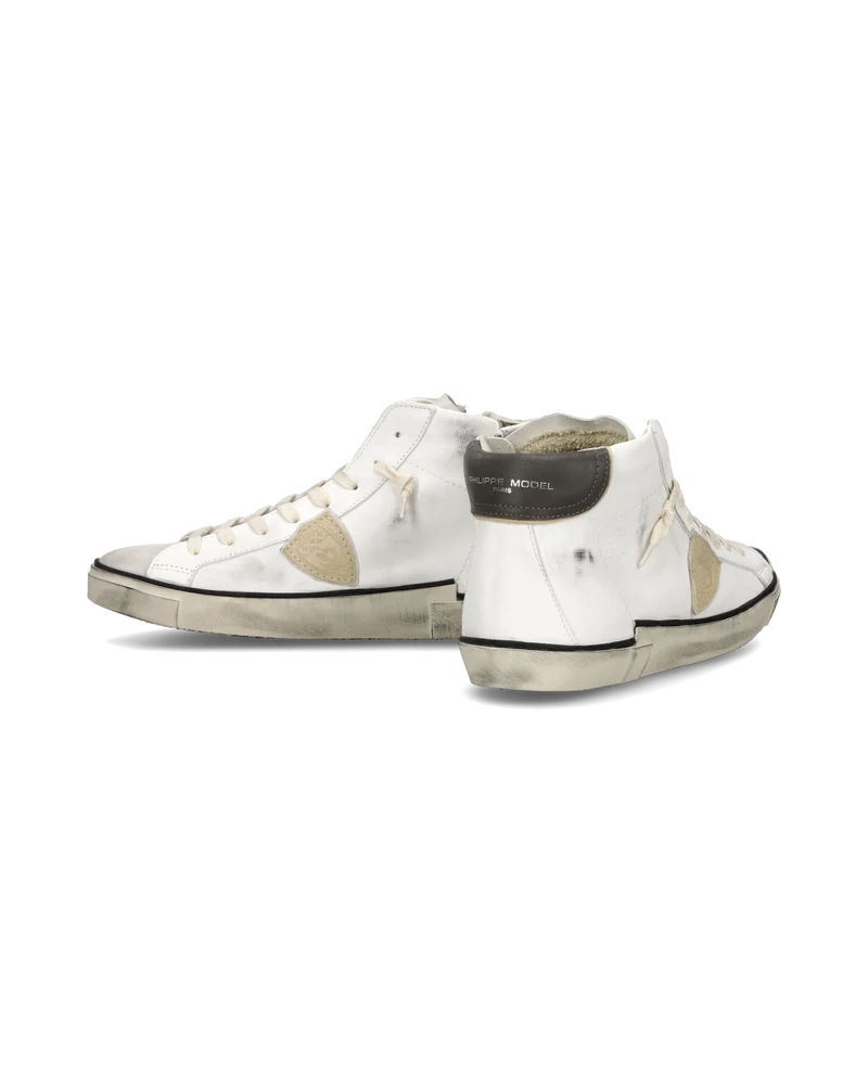Sneakers Prsx Tennis Men, White Beige