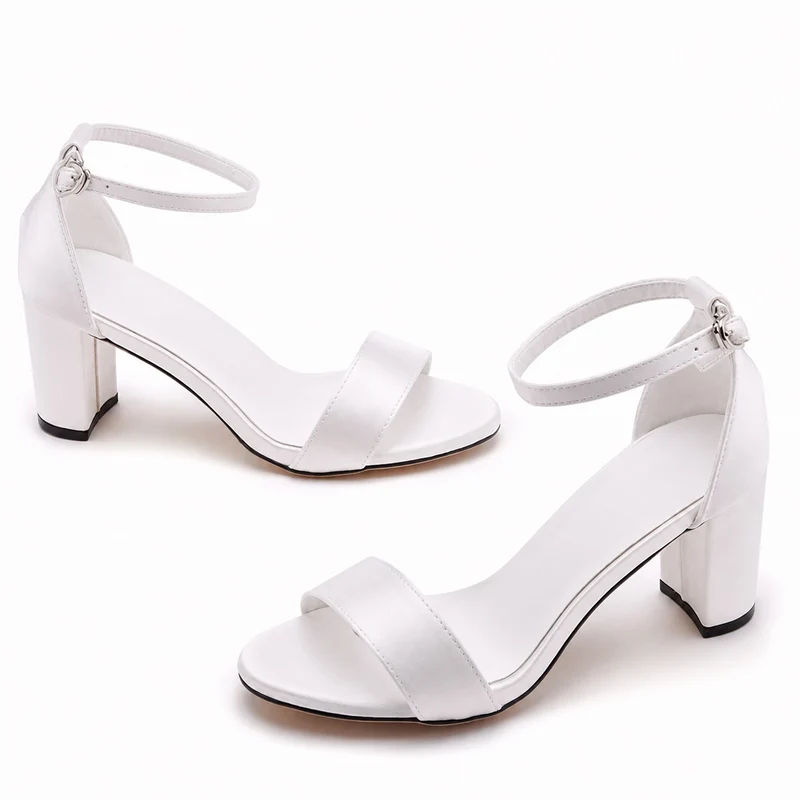 Women's 7 - 10 cm Sexy Satin Style Heeled Sandal