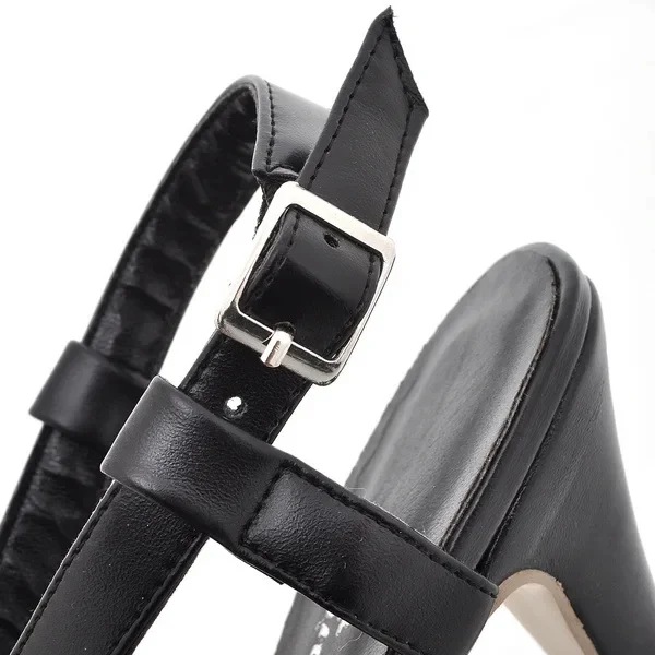 Women's 7 - 10 cm Black Gladiator Style Heeled Sandal