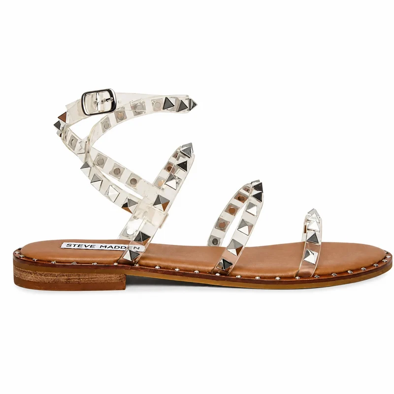Studded Sandal with Clear Straps