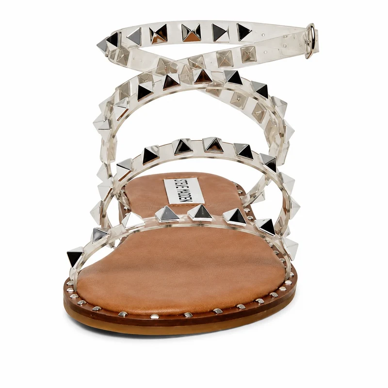 Studded Sandal with Clear Straps