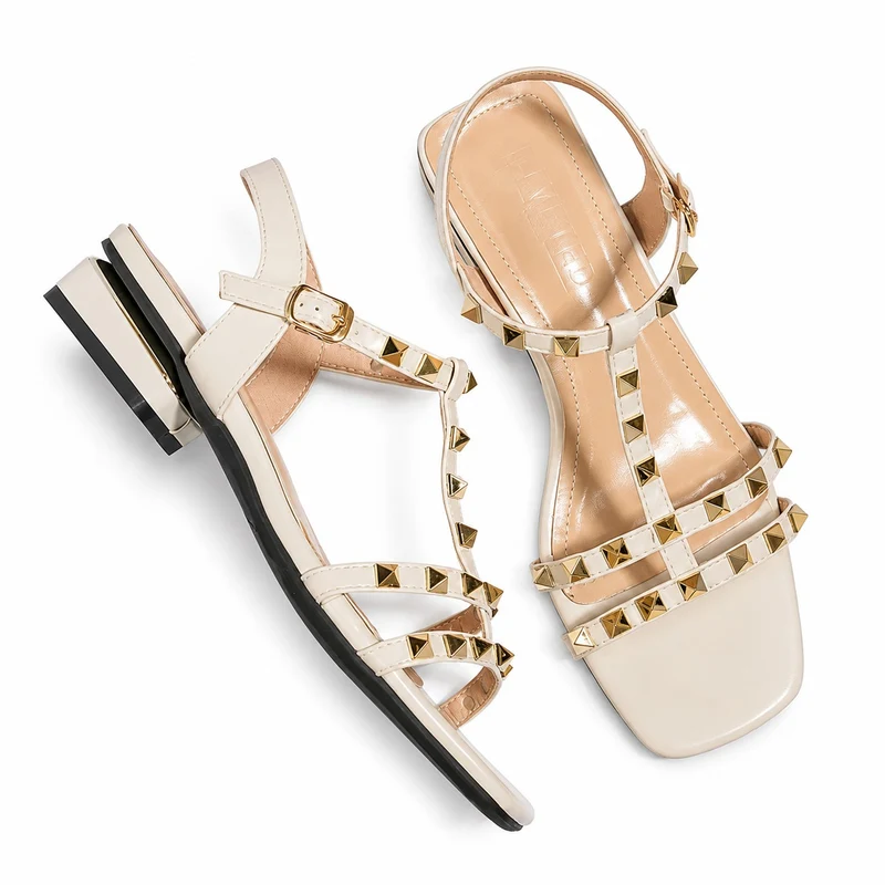 Timeless and Luxurious Studded Sandal