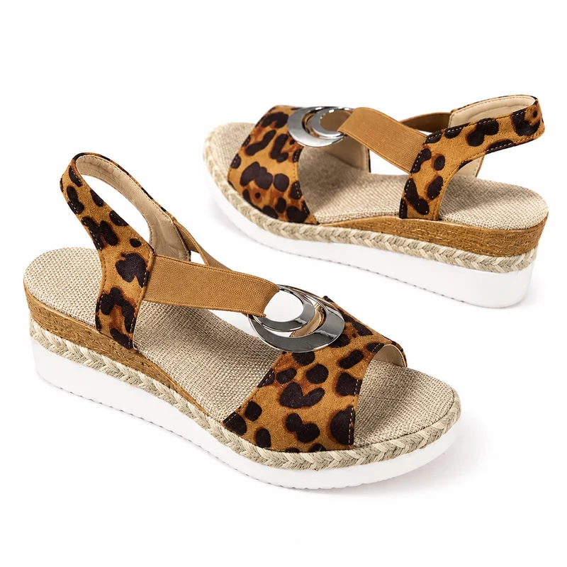 Leopard Open and Non-Slip Sandal