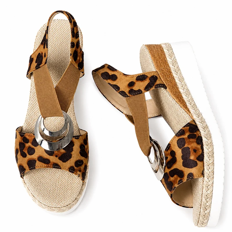 Leopard Open and Non-Slip Sandal