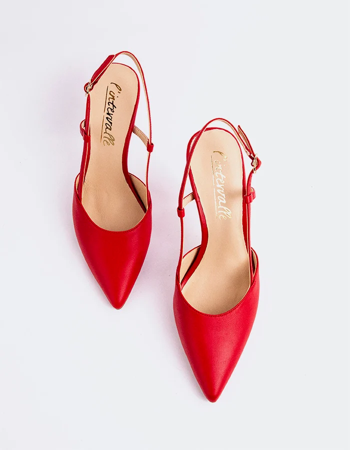 Eloria Red Leather