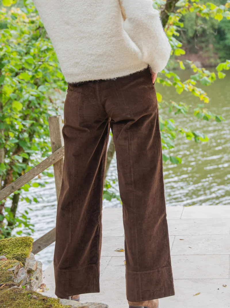 Pantalon velours marron PAOLA La Petite Étoile