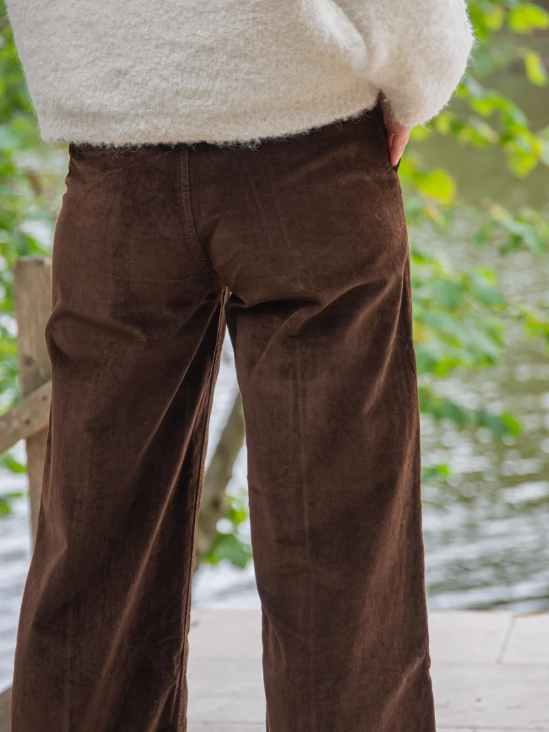 Pantalon velours marron PAOLA La Petite Étoile