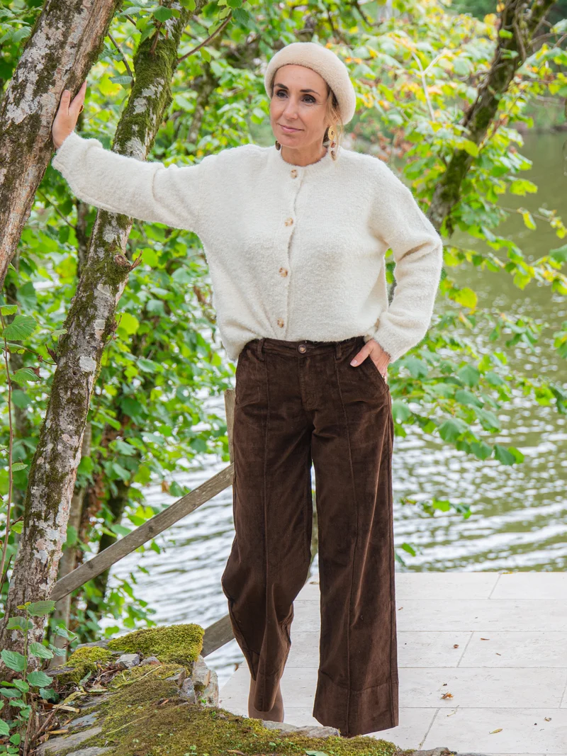 Pantalon velours marron PAOLA La Petite Étoile