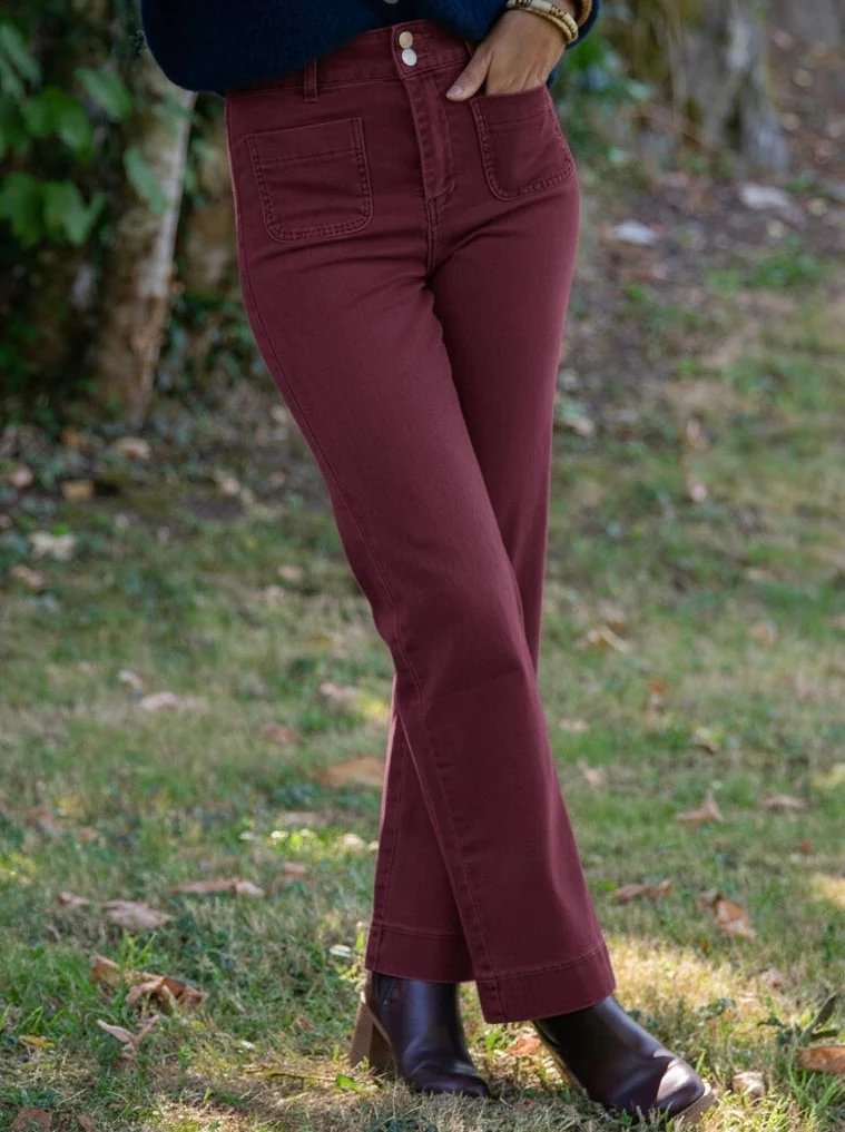 Jeans denim bordeaux ELENETTE Oraije