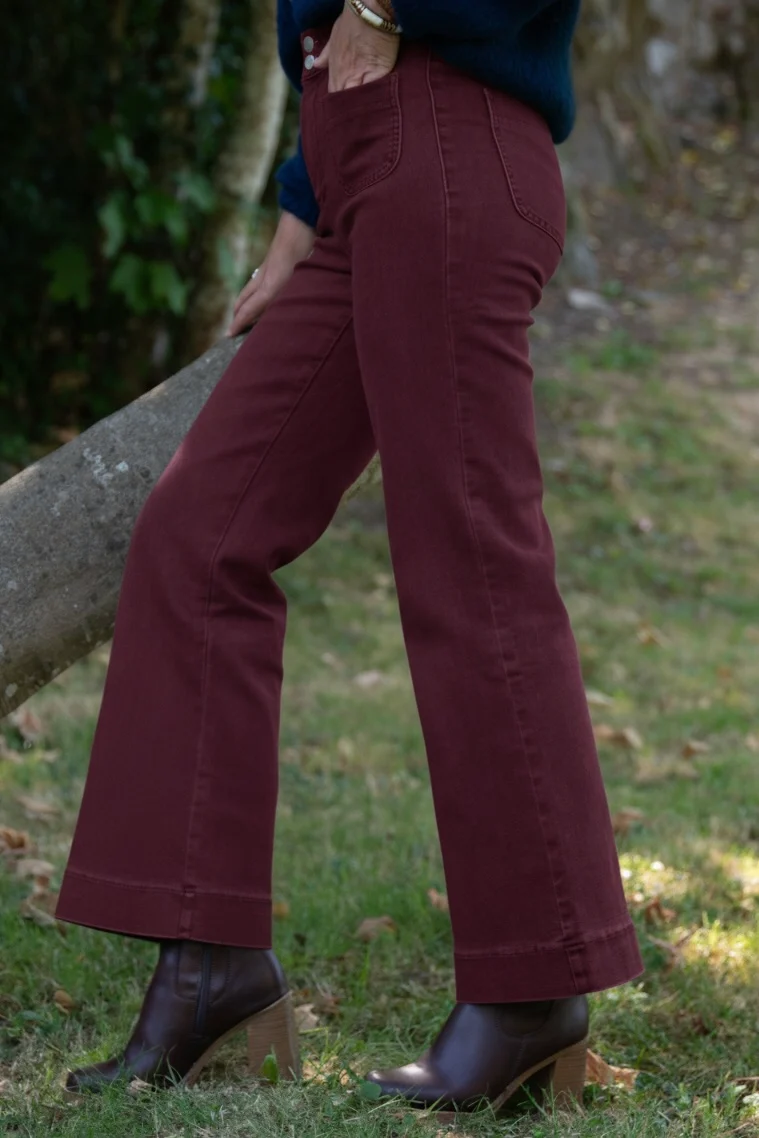 Jeans denim bordeaux ELENETTE Oraije