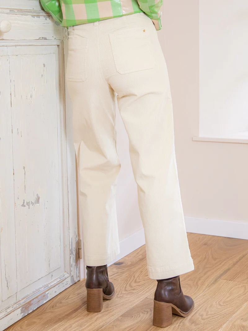 Pantalon velours écru ATLANTA La Petite Étoile