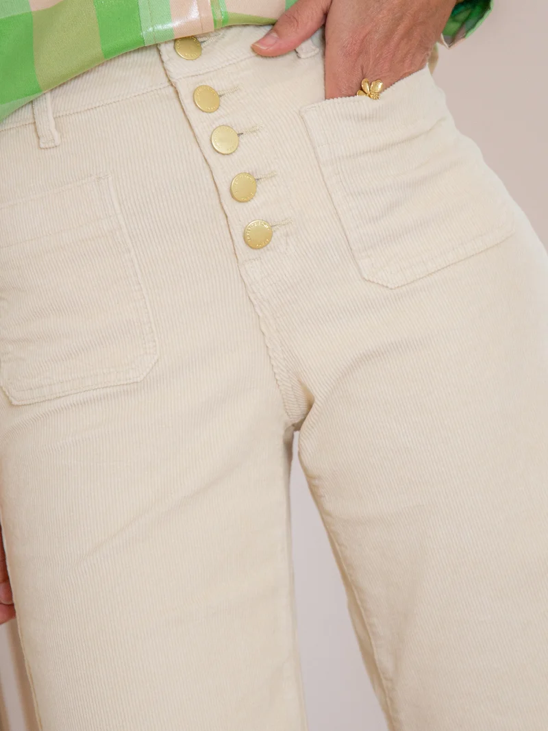 Pantalon velours écru ATLANTA La Petite Étoile