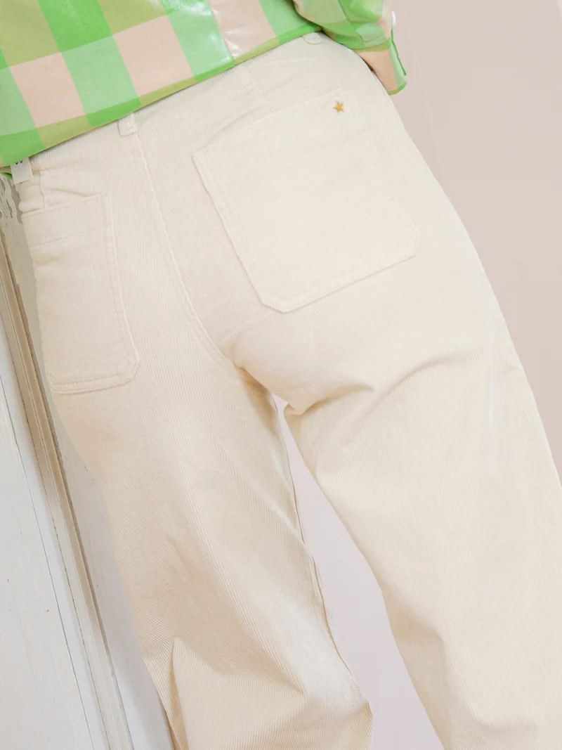 Pantalon velours écru ATLANTA La Petite Étoile