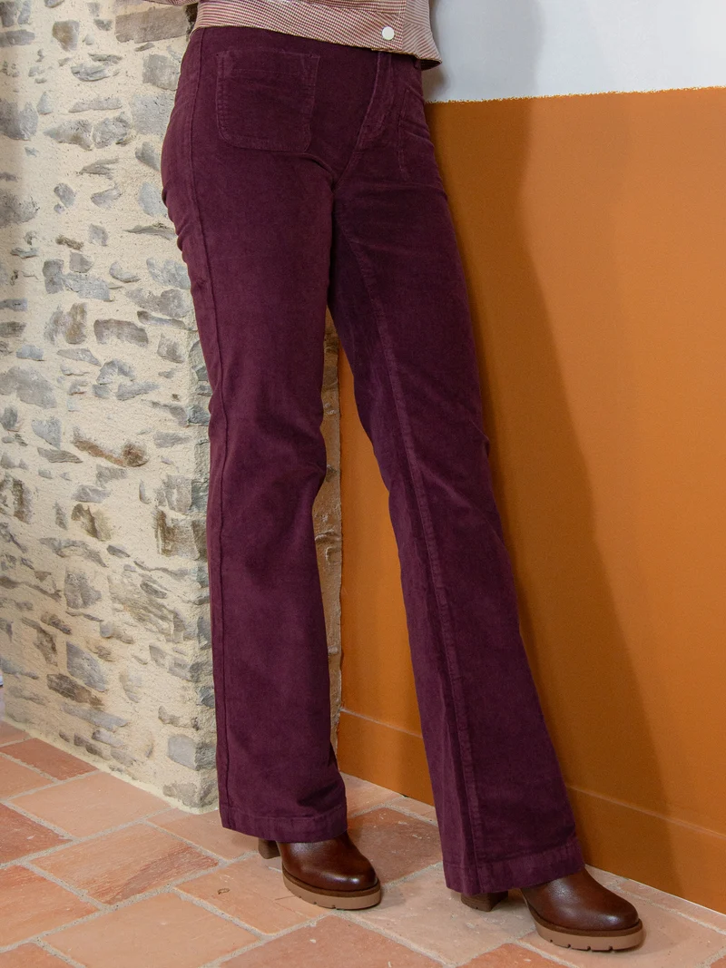Pantalon velours lie de vin SONNY La Petite Étoile