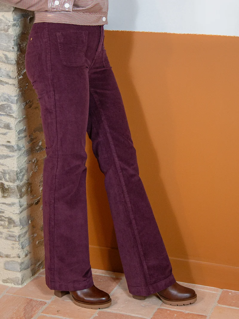 Pantalon velours lie de vin SONNY La Petite Étoile