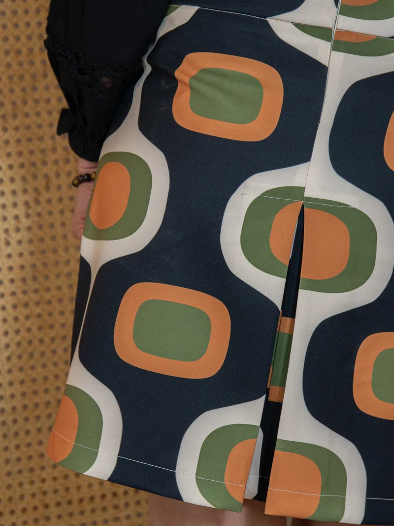 Jupe SEVENTIES n°172 noir Hippocampe