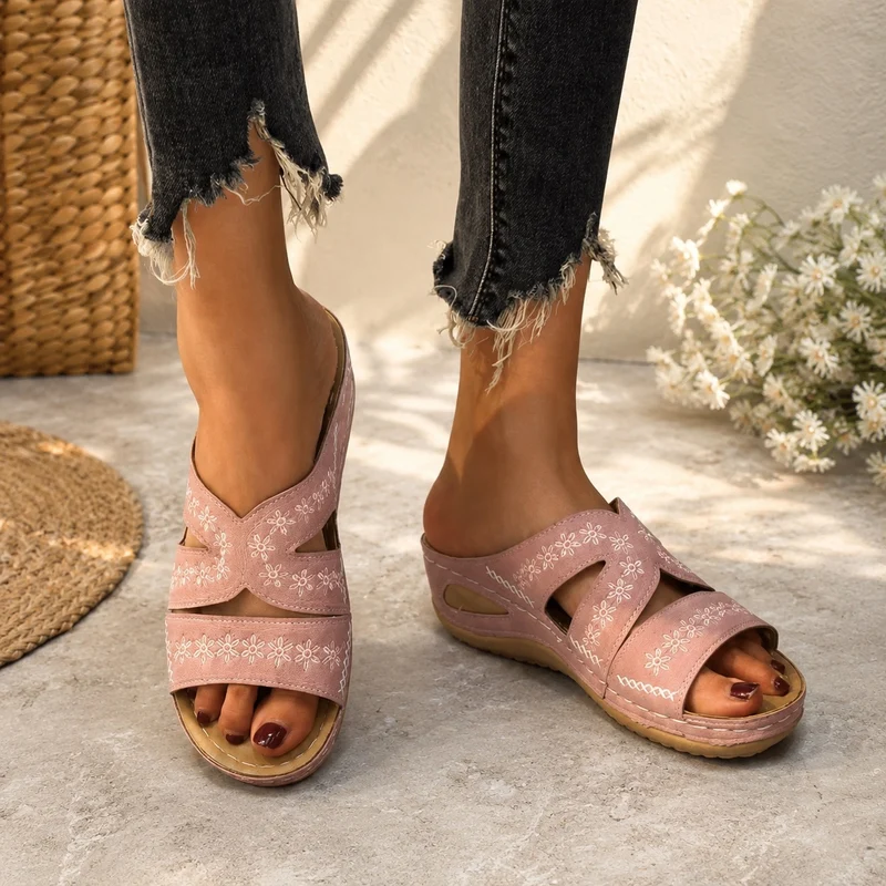 Women's Vintage Style Wedge Orthopedic Sandal