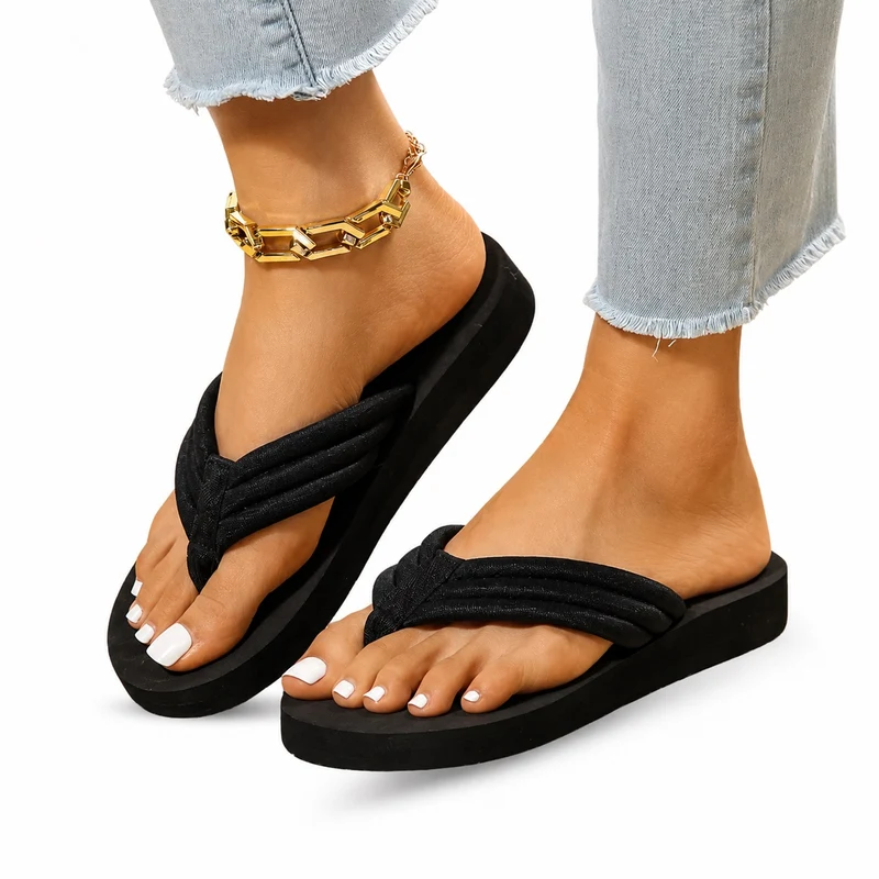 Women's Lightweight Thong Sandal with Thick Sole