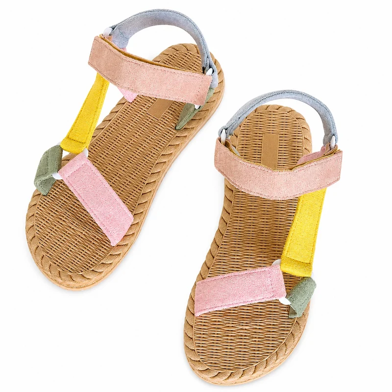 Multicolored Women's Summer Style Scratch Sandal