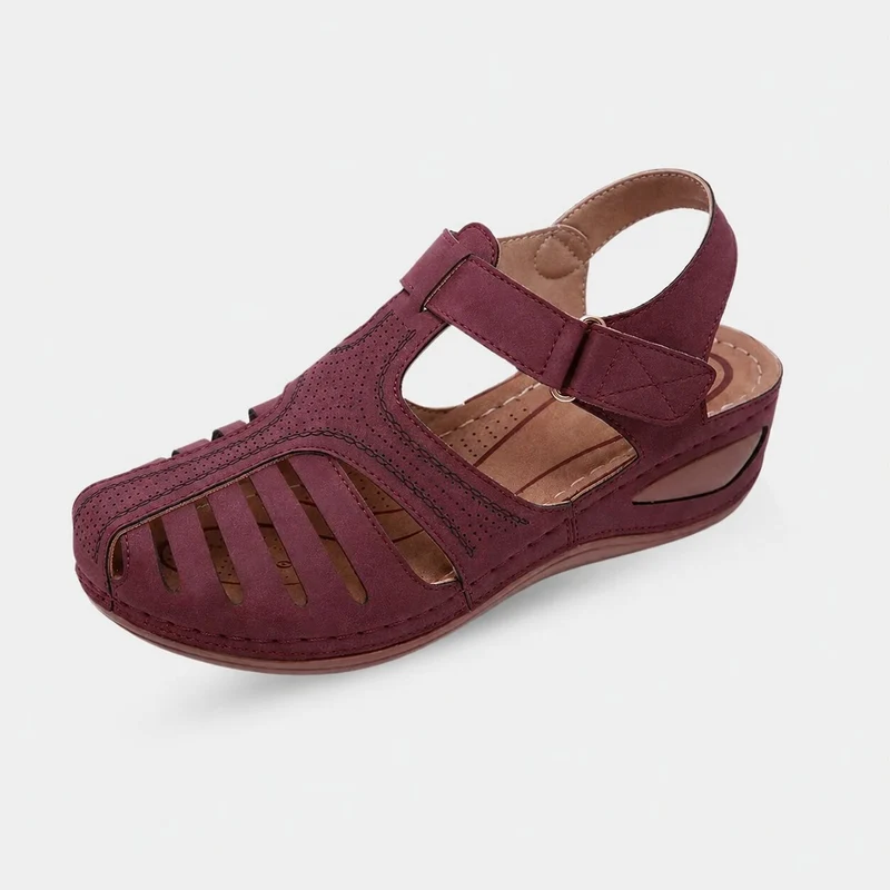 Women's Wedge Heel Sandal with Buckle