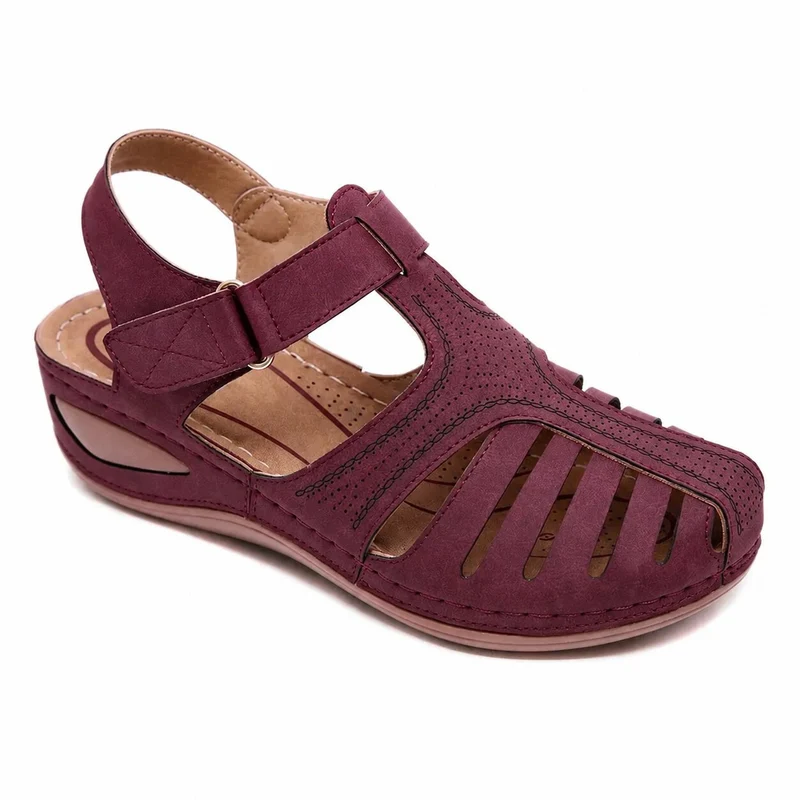 Women's Wedge Heel Sandal with Buckle