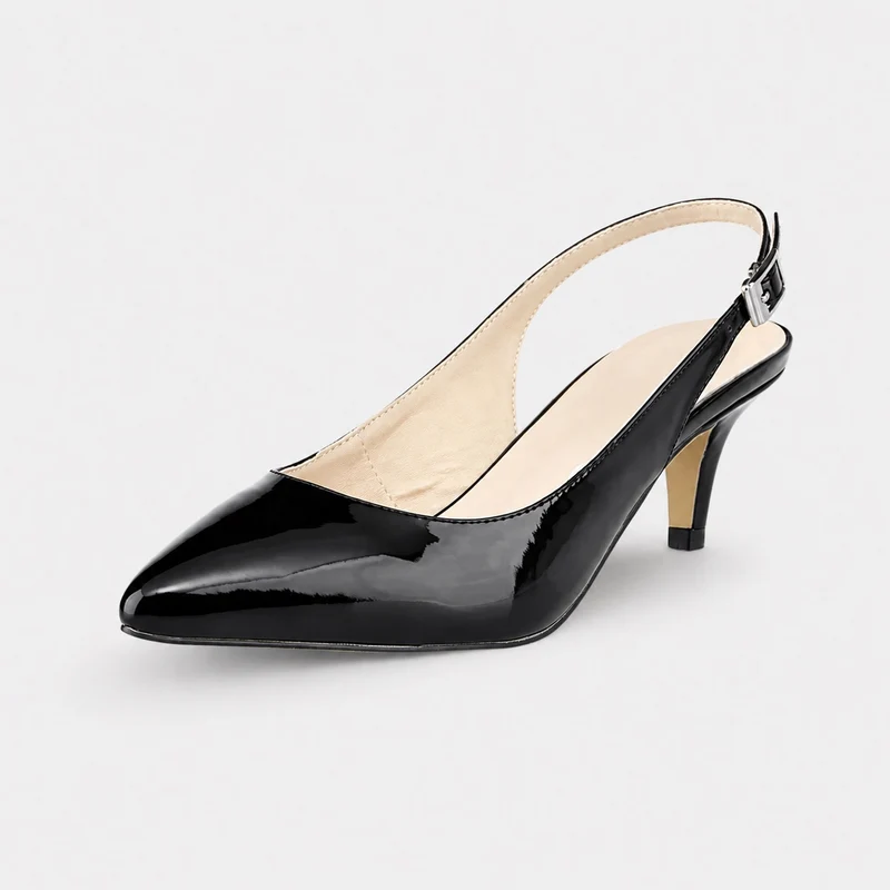 Women's 5 - 7 cm High Heel Sandal in Pump Style with Strap