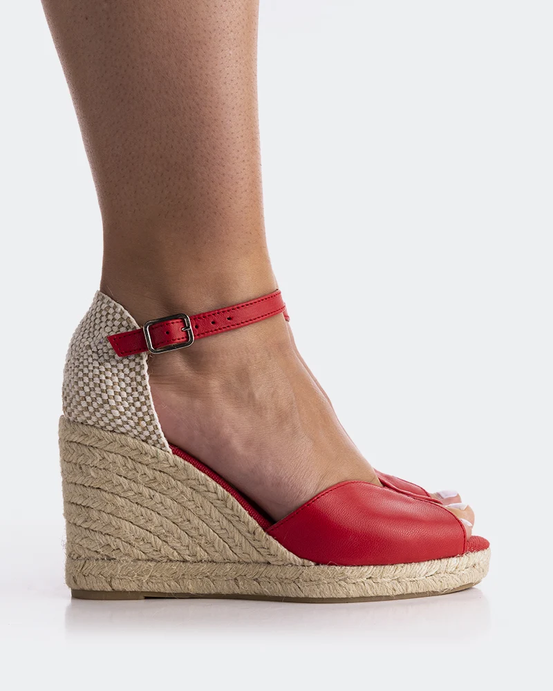 Marzia Red Leather