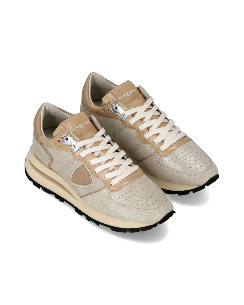 Sneakers Tropez Haute Women, Platinum Cognac