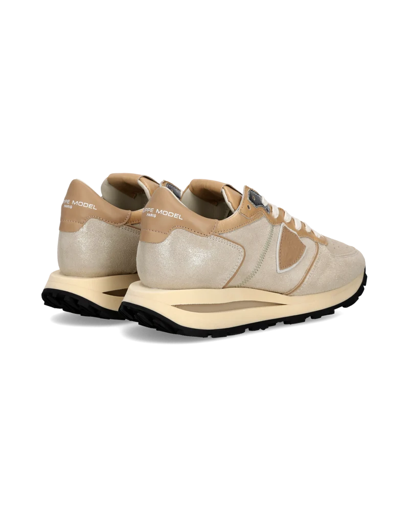 Sneakers Tropez Haute Women, Platinum Cognac