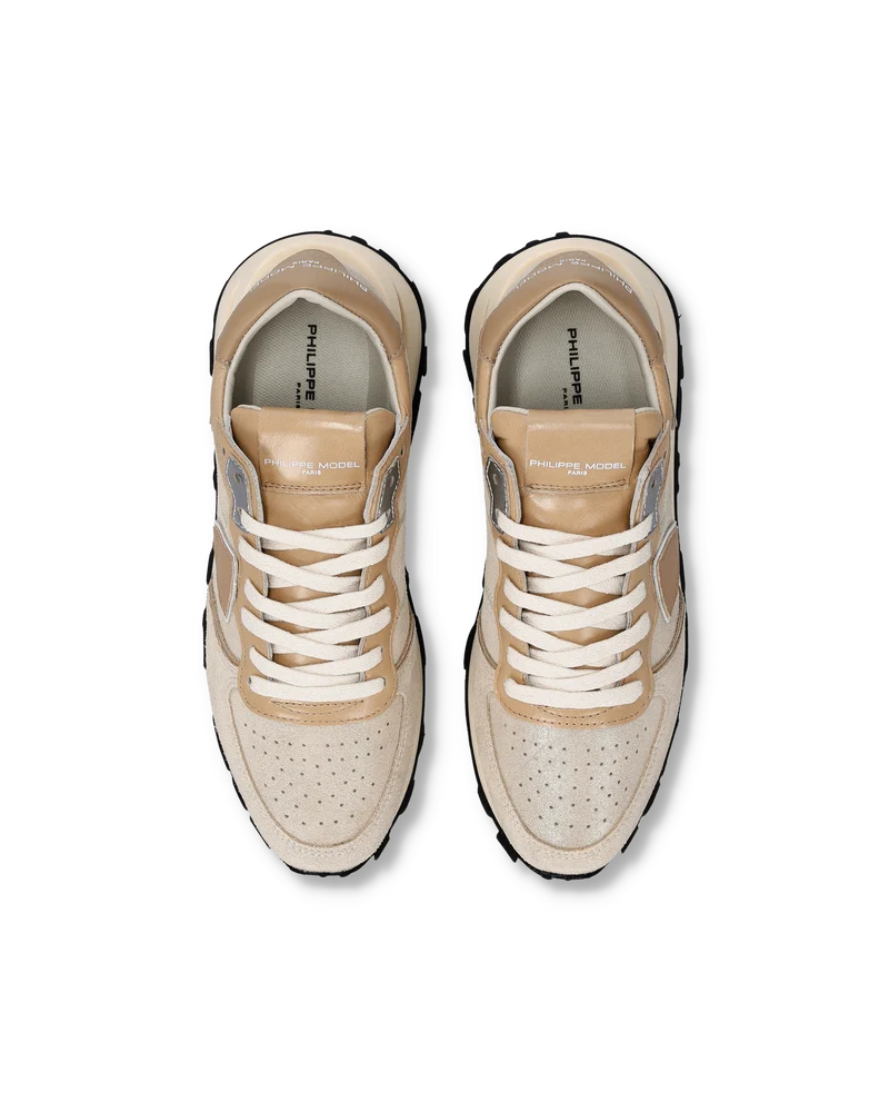 Sneakers Tropez Haute Women, Platinum Cognac