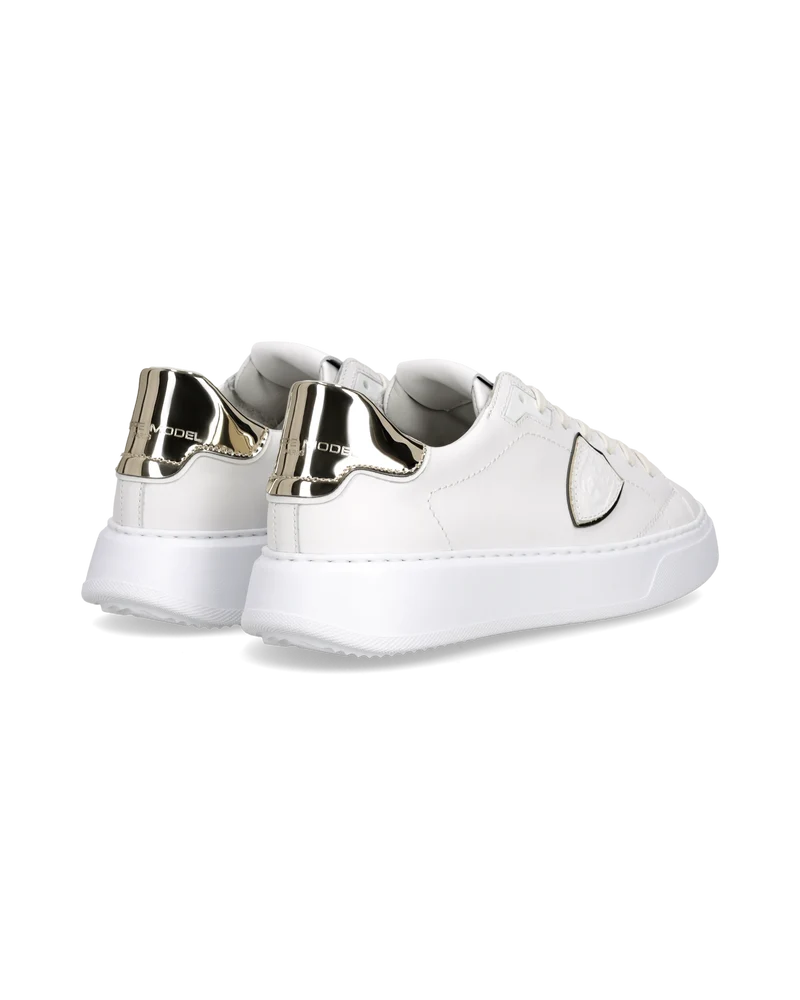 Sneakers Temple Women, White Gold