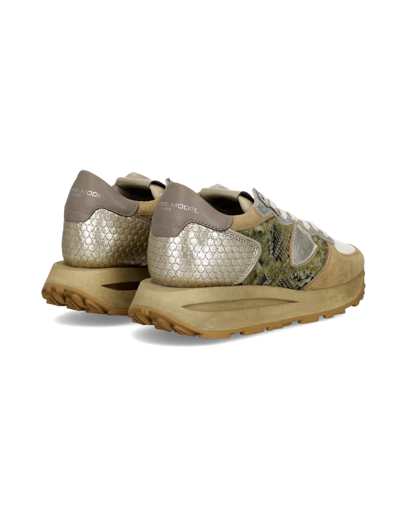 Sneakers Tropez Haute Running Women, Green Beige