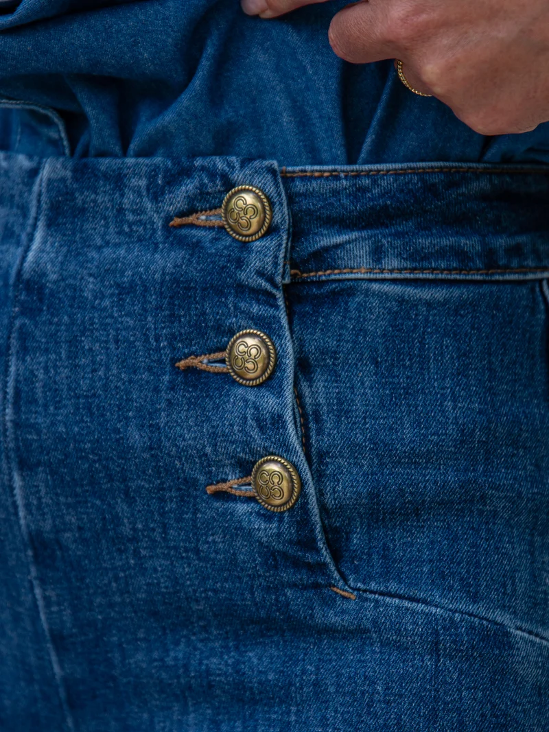 Jeans denim bleu foncé VICTO Oraije
