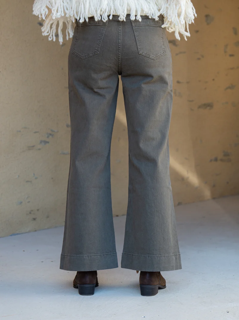 Jeans denim kaki GASPARETTE Oraije