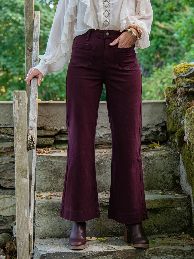 Jeans denim bordeaux GASPARETTE Oraije