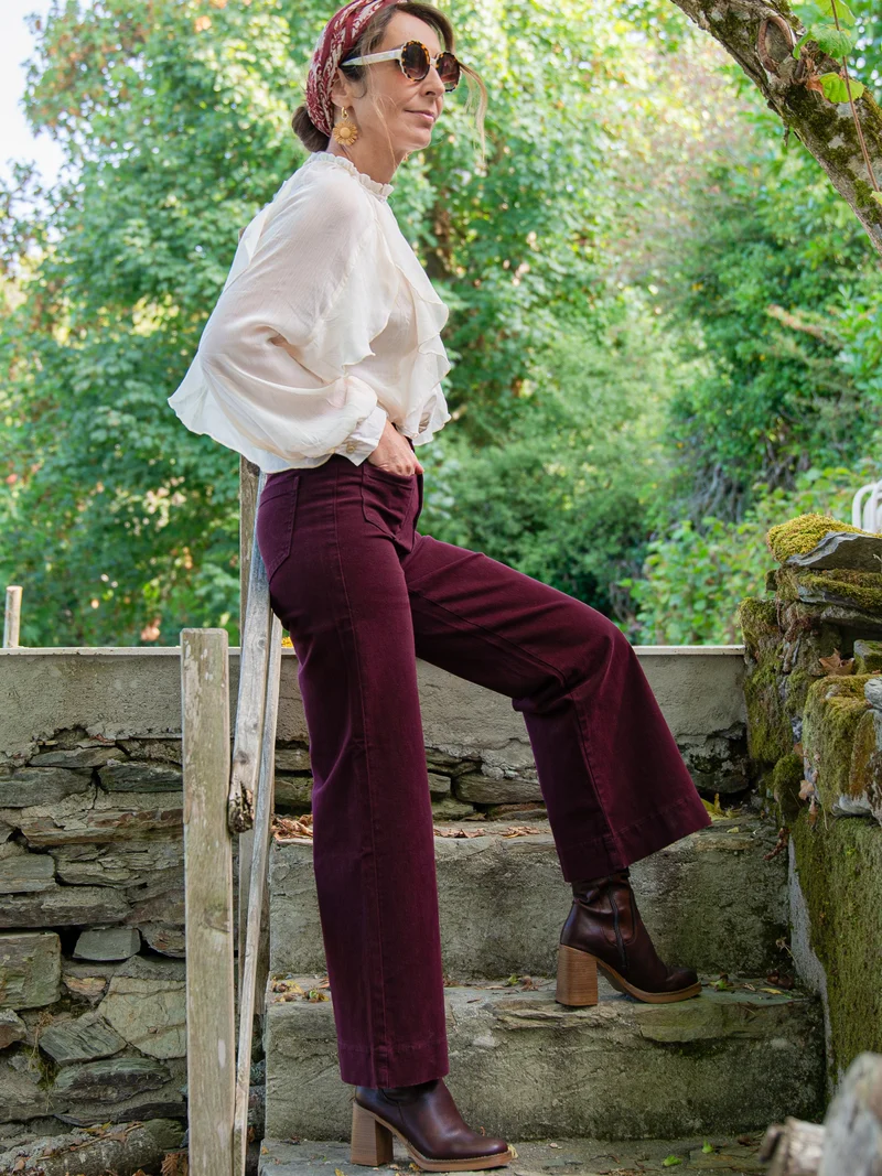 Jeans denim bordeaux GASPARETTE Oraije