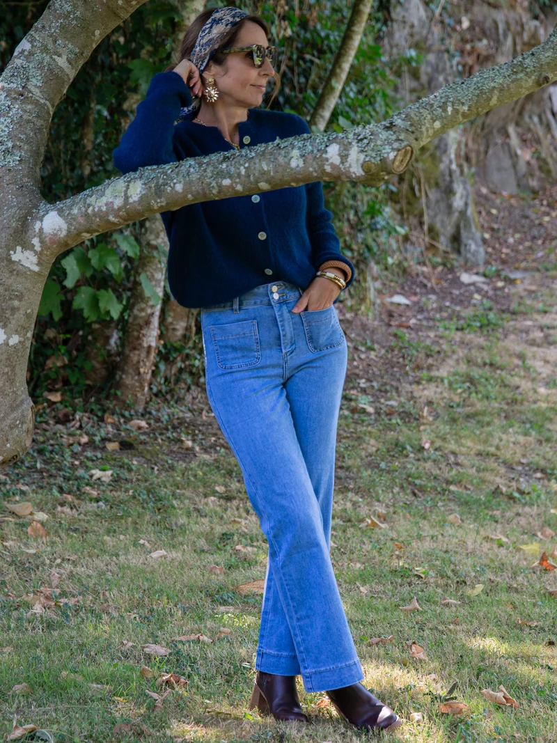 Jeans denim clair ELENETTE Oraije