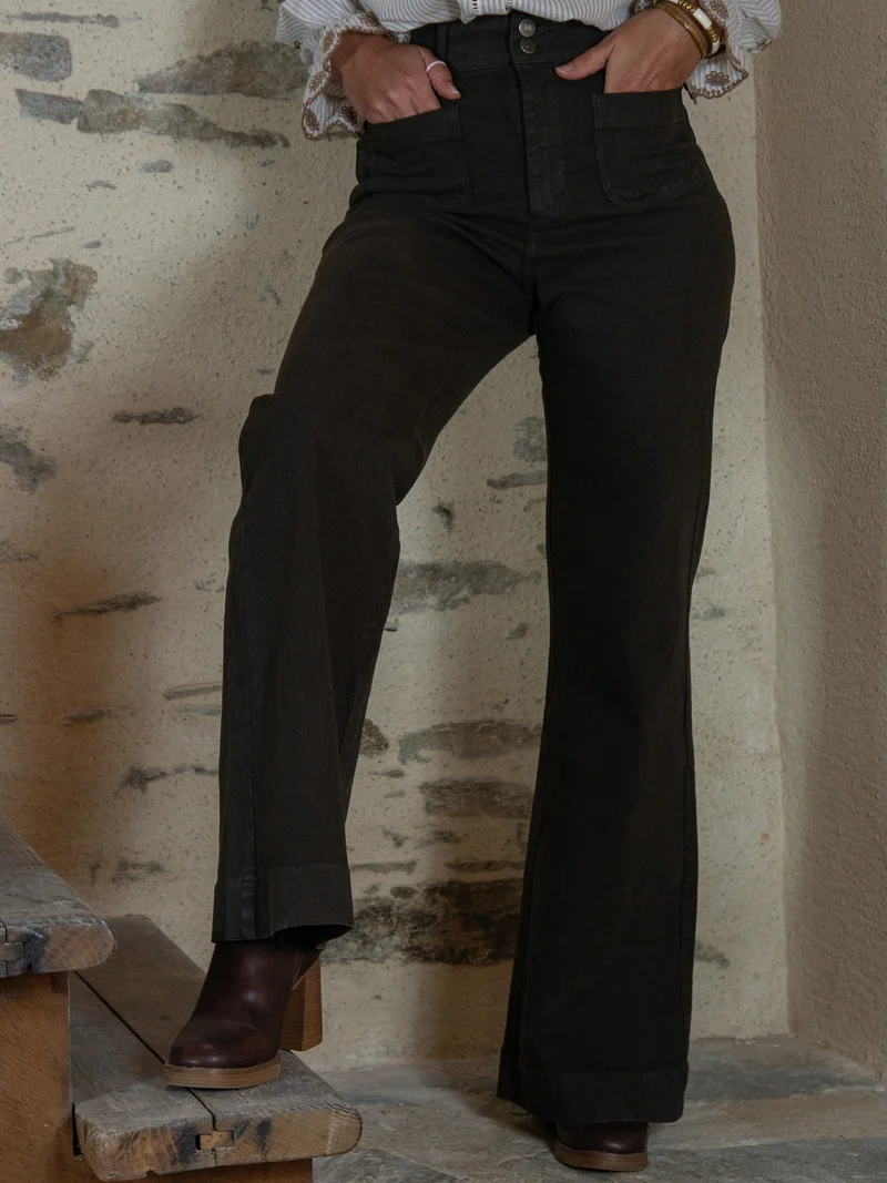 Jeans denim chocolat ELENA Oraije