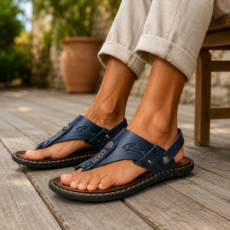 Men's Comfortable Thong Style Sandal with Strap
