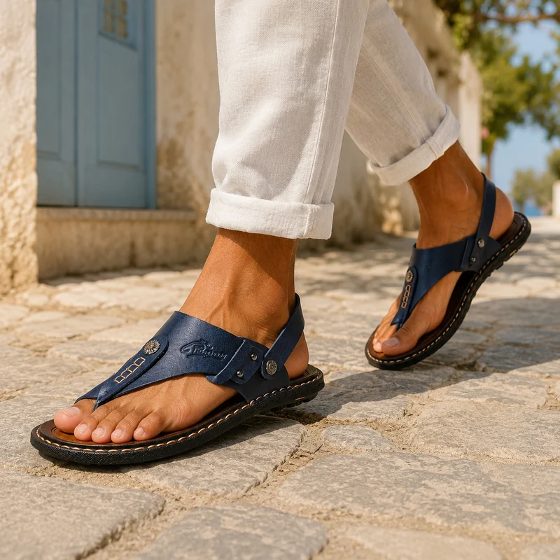 Men's Comfortable Thong Style Sandal with Strap