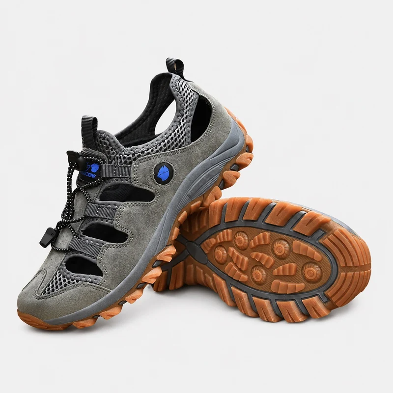 Men's Leather and Non-Slip Sport Sandal