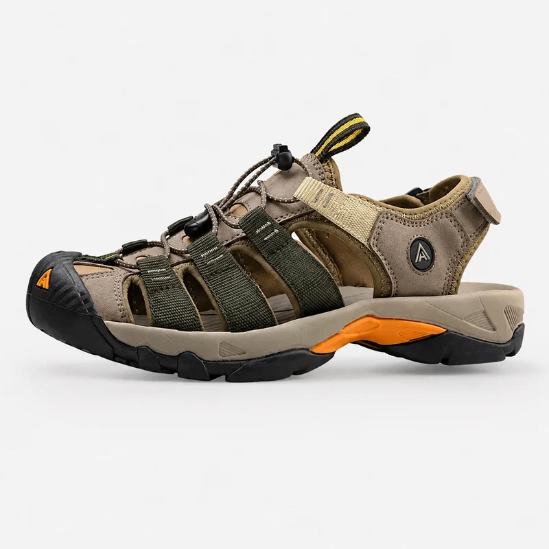 Comfortable and flexible men's hiking sandals