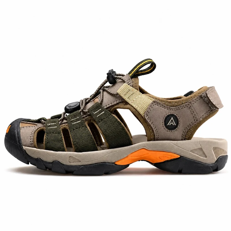 Comfortable and flexible men's hiking sandals