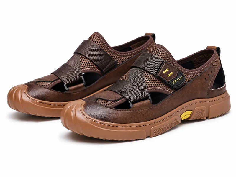 Men's Breathable Sneaker Style Scratch Sandal