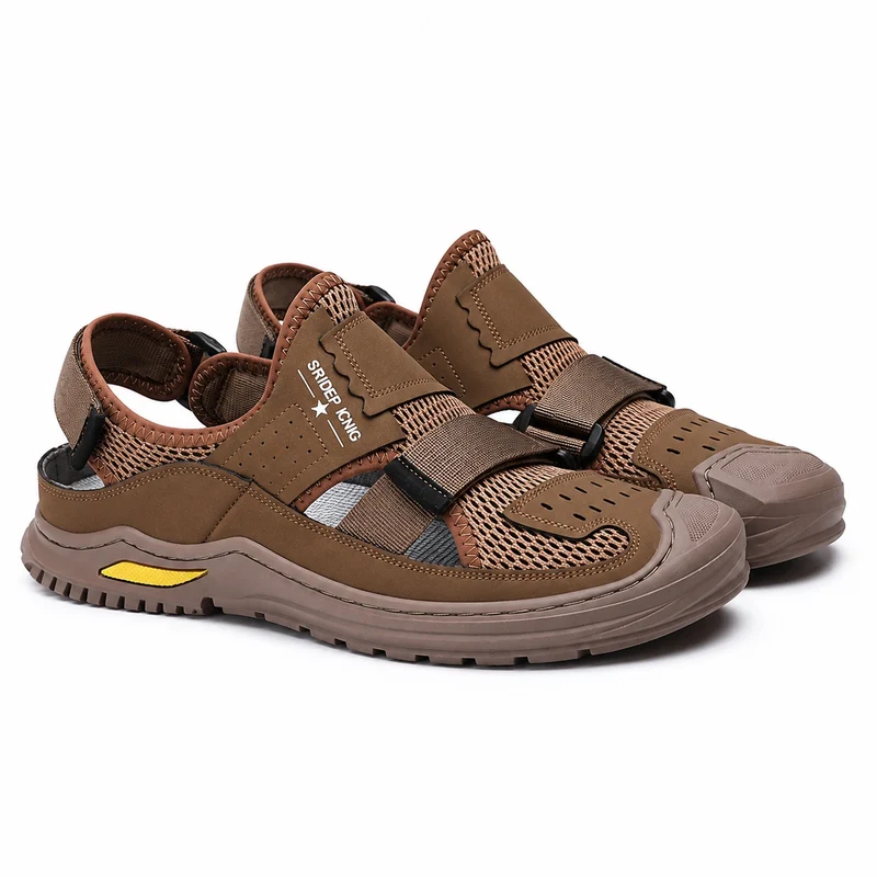 Men's Breathable Sneaker Style Scratch Sandal