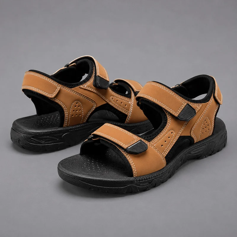 Men's Modern Style Sport Sandal with Velcro
