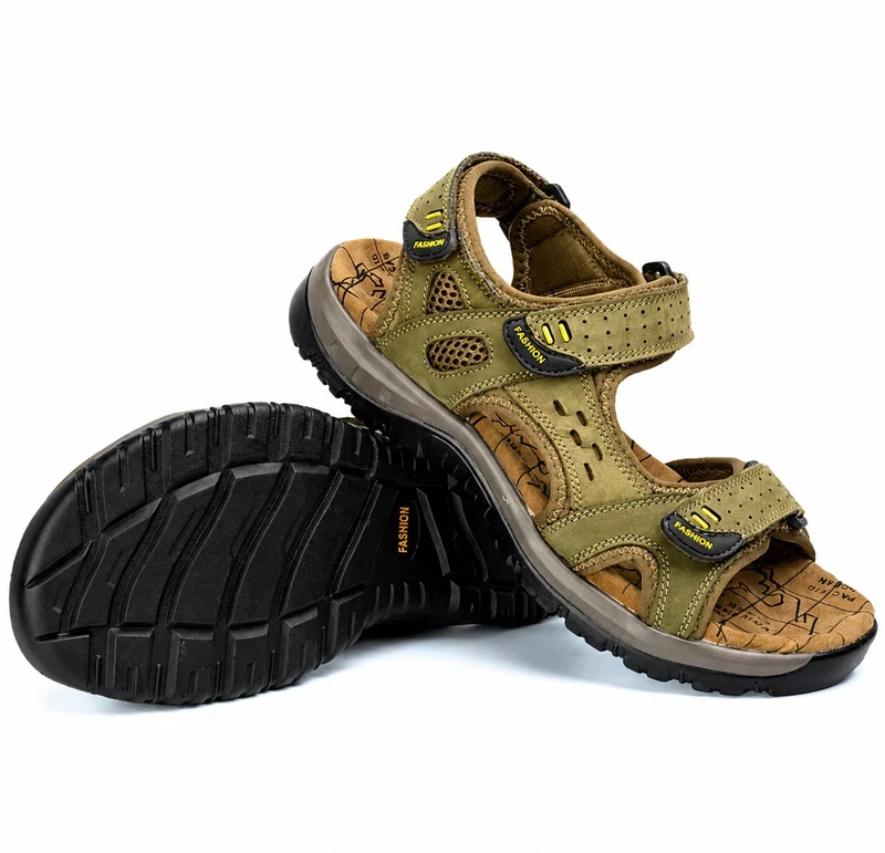 Men's Open Beach Sandals with Velcro