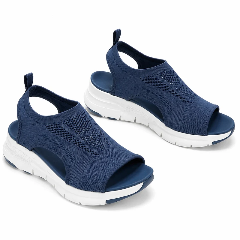 Comfortable Women's Sandal in Elastic Fabric